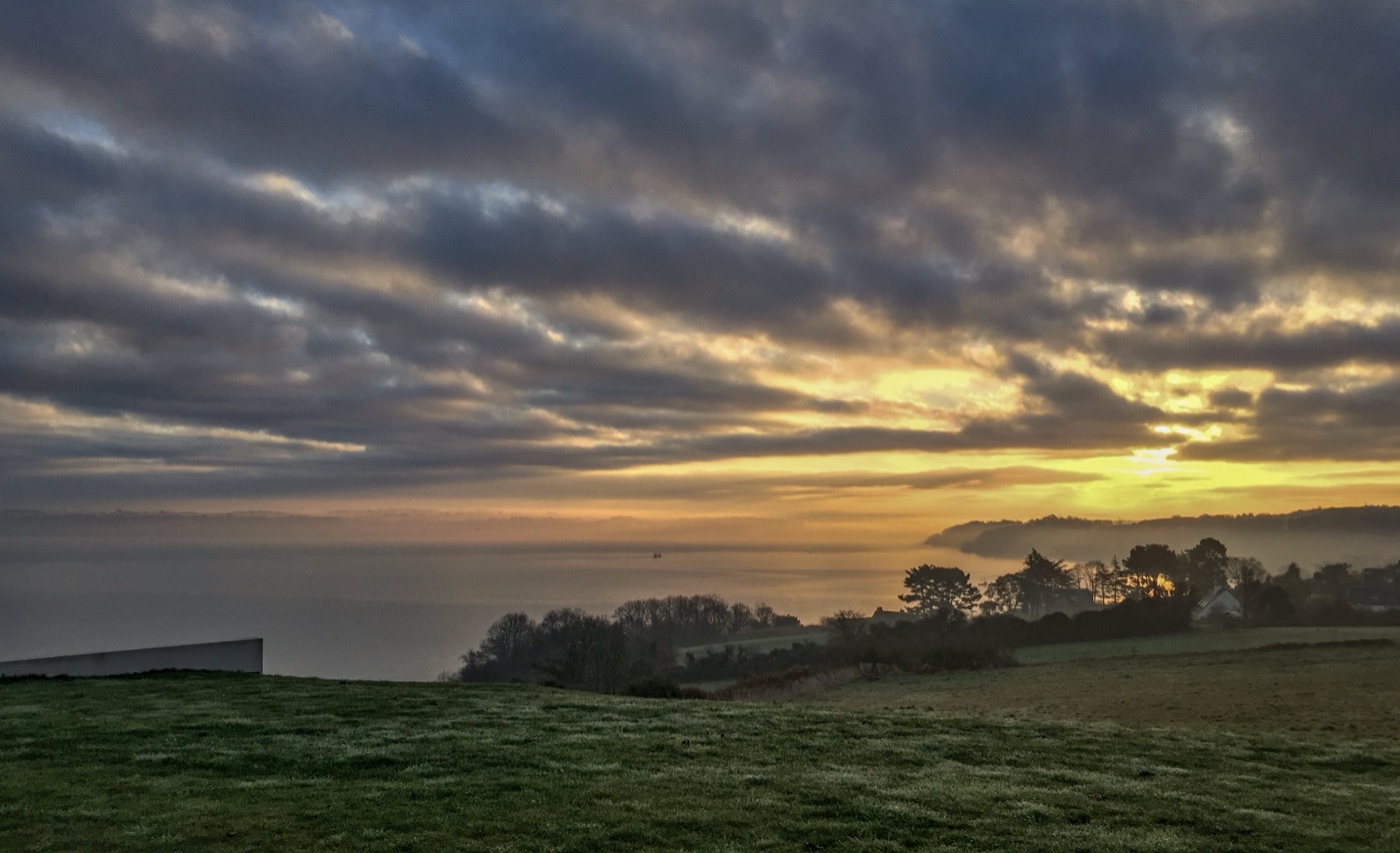 Coucher de soleil sur la baie de Morlaix